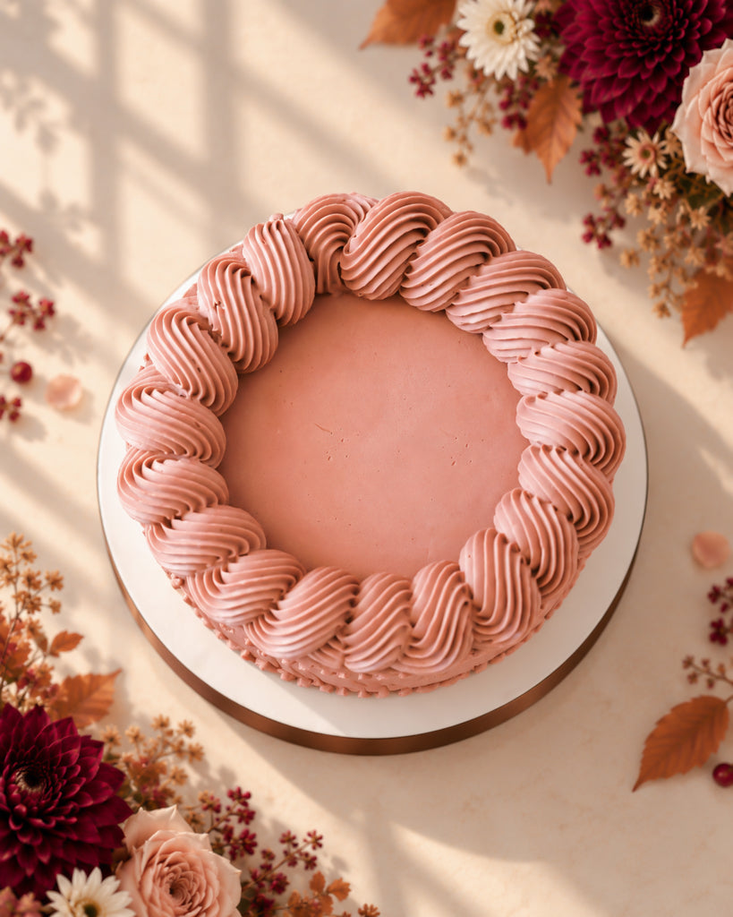 Cozy Cable Knit Thanksgiving Cake