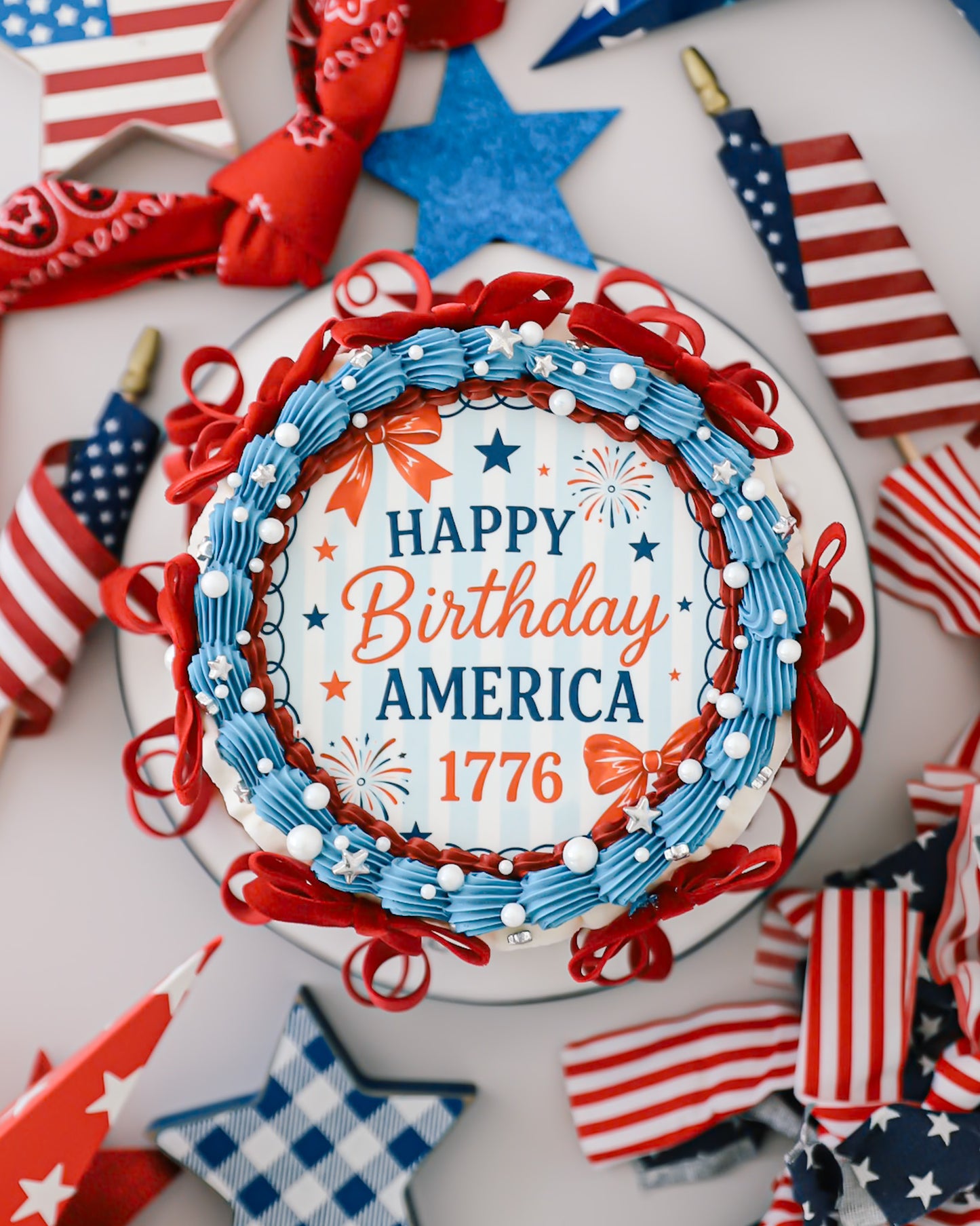 Happy Birthday America Cake