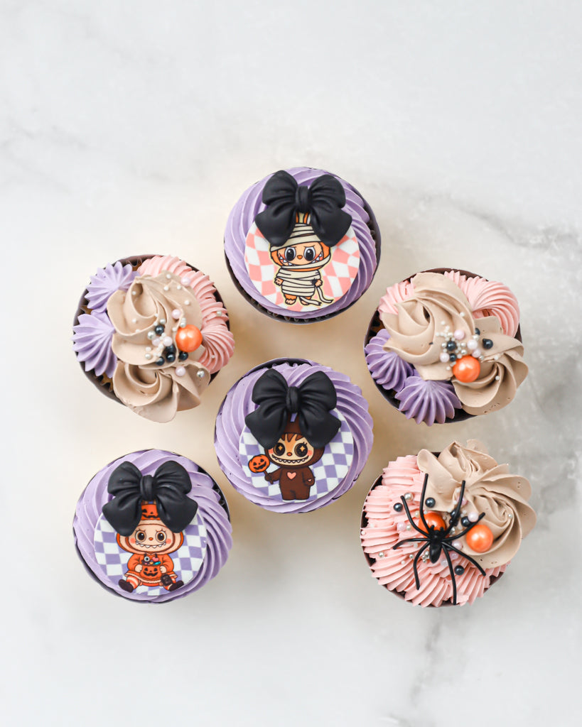 Halloween Labubu Cupcake Set