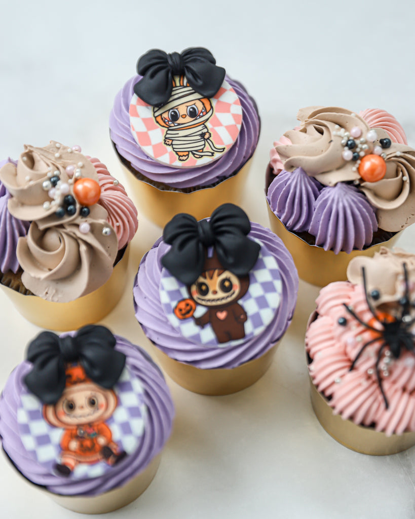 Halloween Labubu Cupcake Set