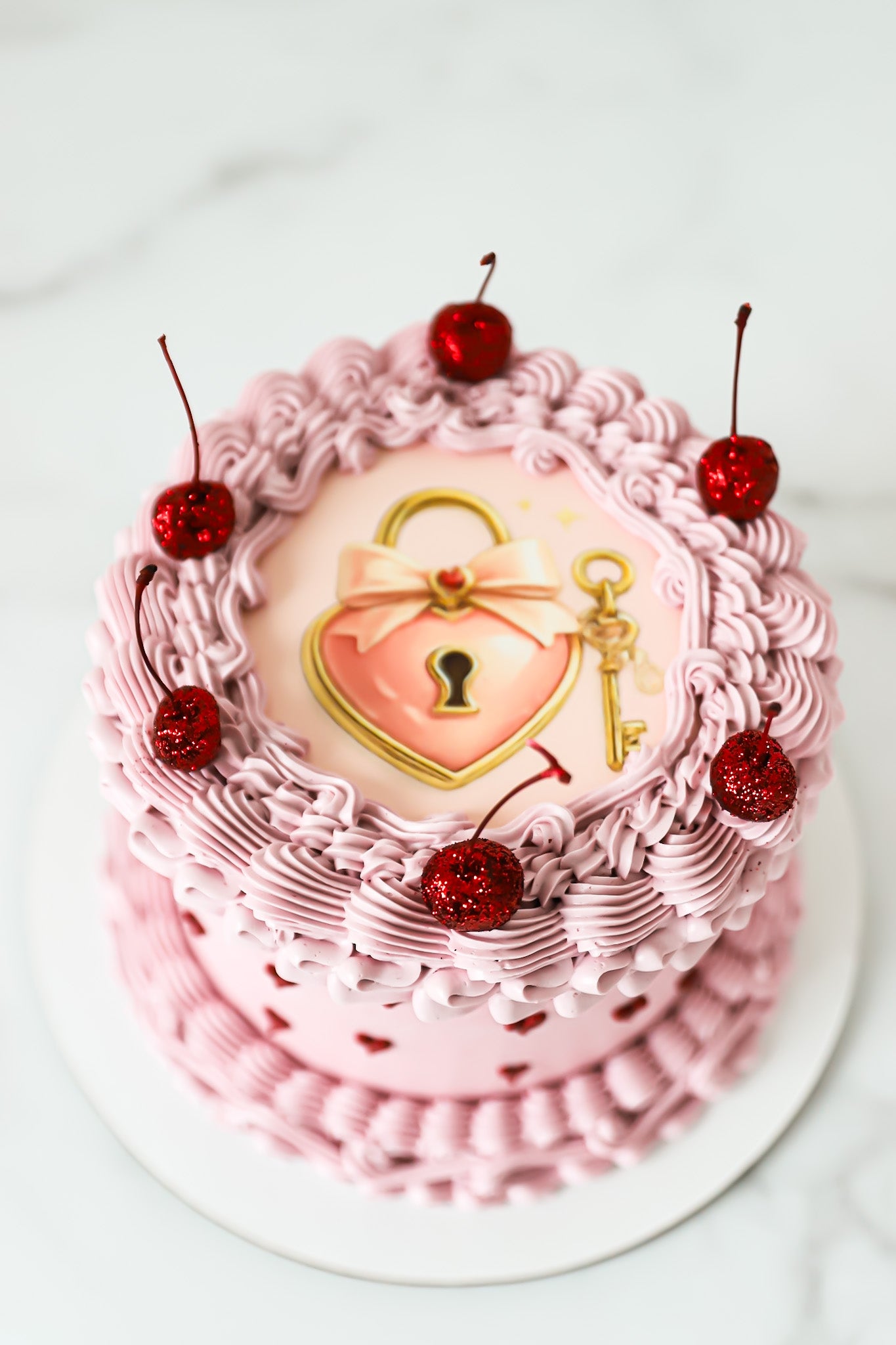 Velvet Valentine Heart Cake