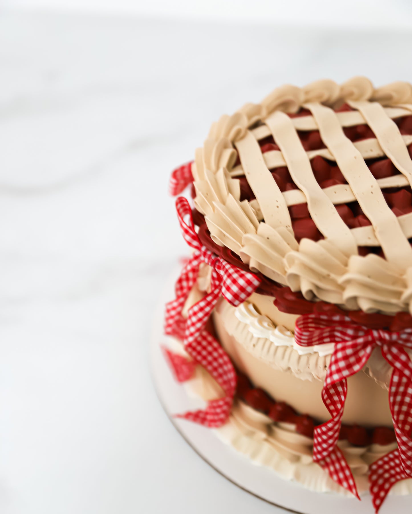 Sweet Cherry Pie Cake