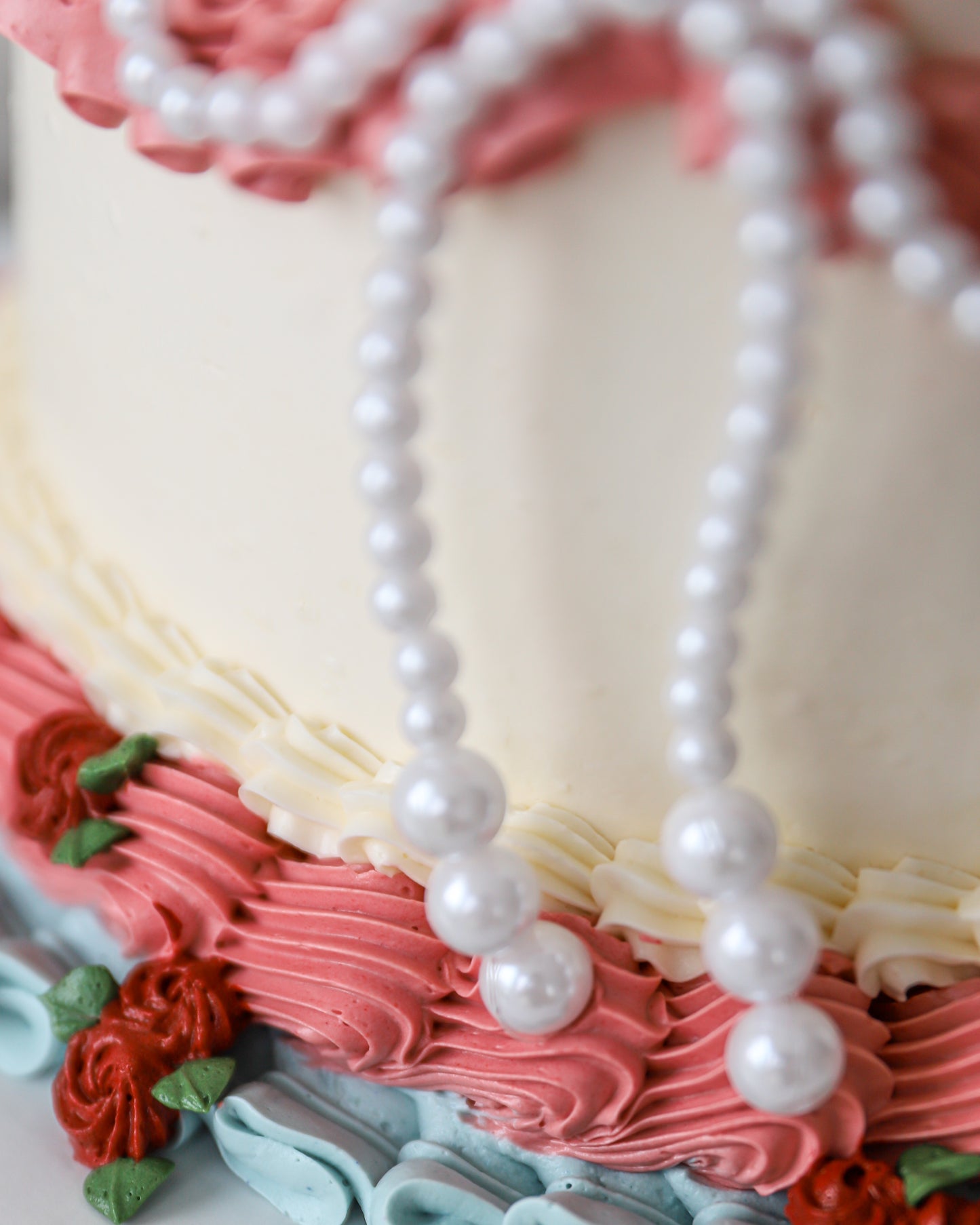 Valentine Pearl Charm Cake