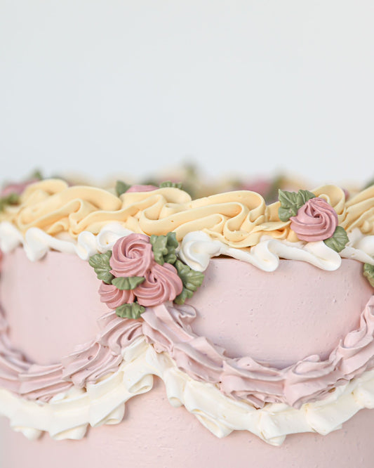 Blush Garden Bloom Cake