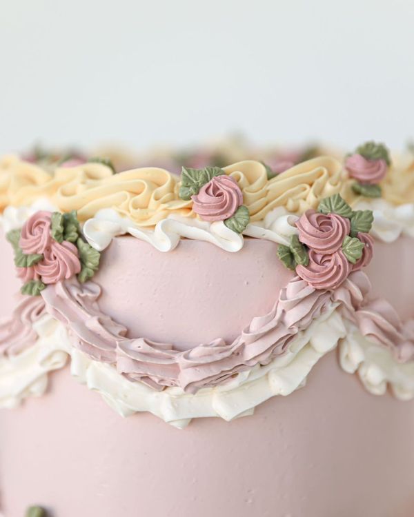 Ruffled Vintage Easter Cake