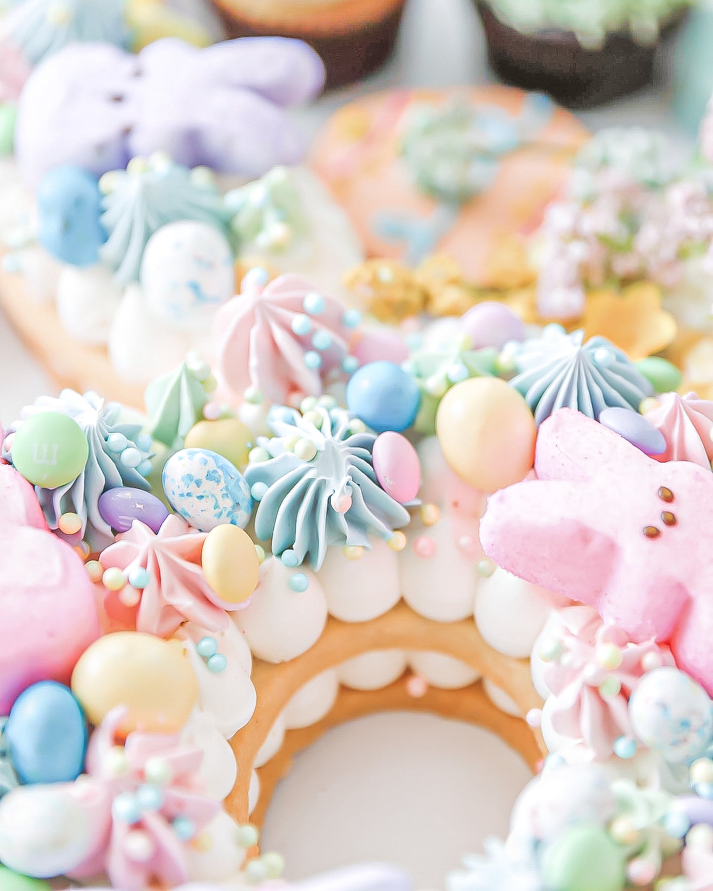 Easter Bunny Cookie Cake