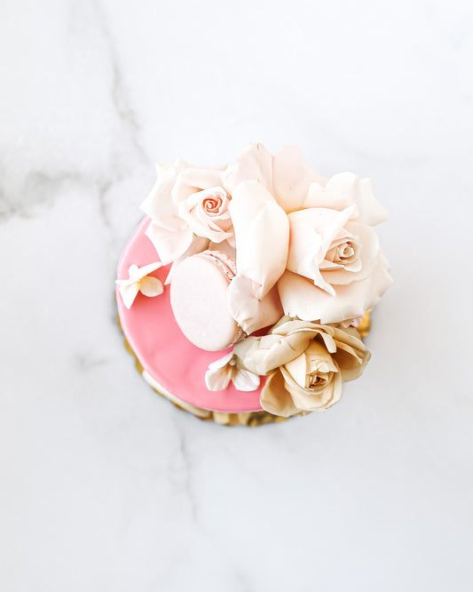 Blossom & Macaron Mini Cake Box