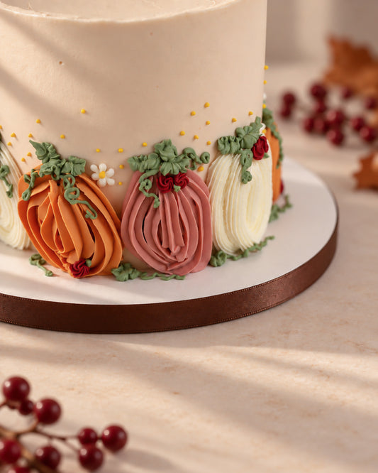 Pumpkin Patch Thanksgiving Cake
