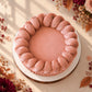 Cozy Cable Knit Thanksgiving Cake