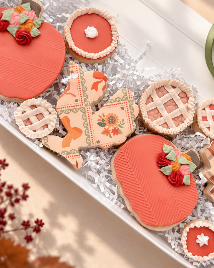Thanksgiving Decorated Cookie Gift Box