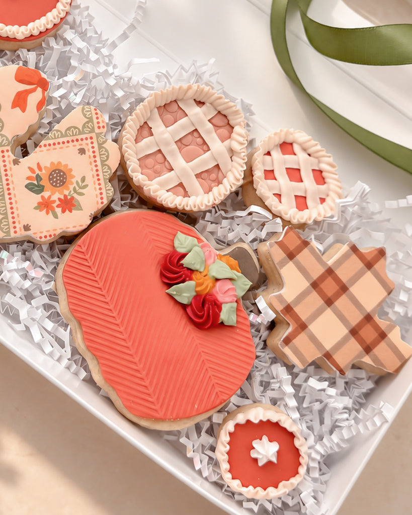 Thanksgiving Decorated Cookie Gift Box