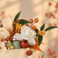 Golden Harvest Floral Thanksgiving Cake