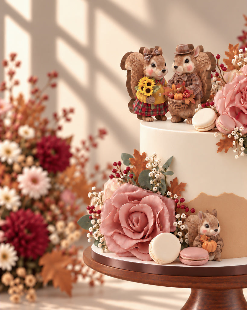 Woodland Harvest Thanksgiving Cake