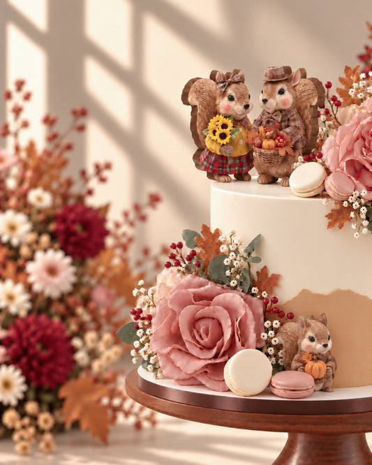 Woodland Harvest Thanksgiving Cake