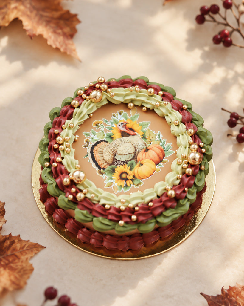 Thanksgiving Illustrated Mini Cakes