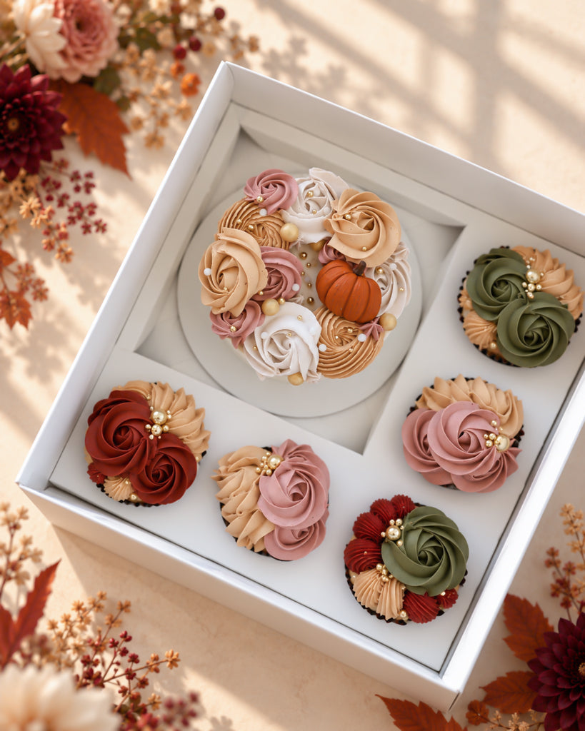 Thanksgiving Mini Cake & Cupcake Gift Box