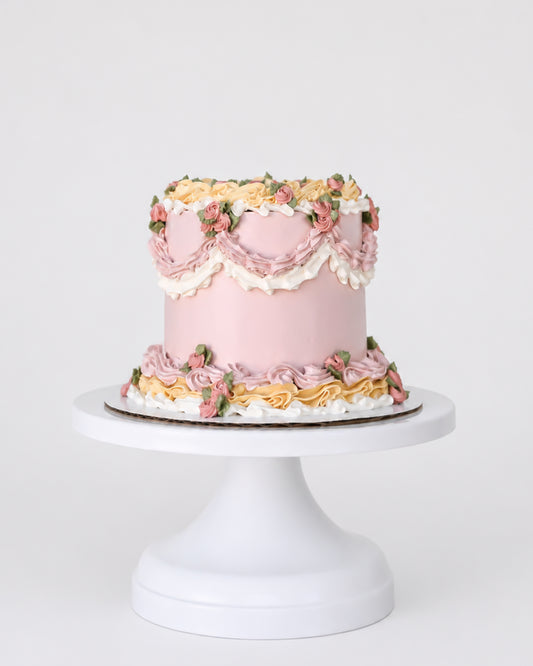 Blush Garden Bloom Cake
