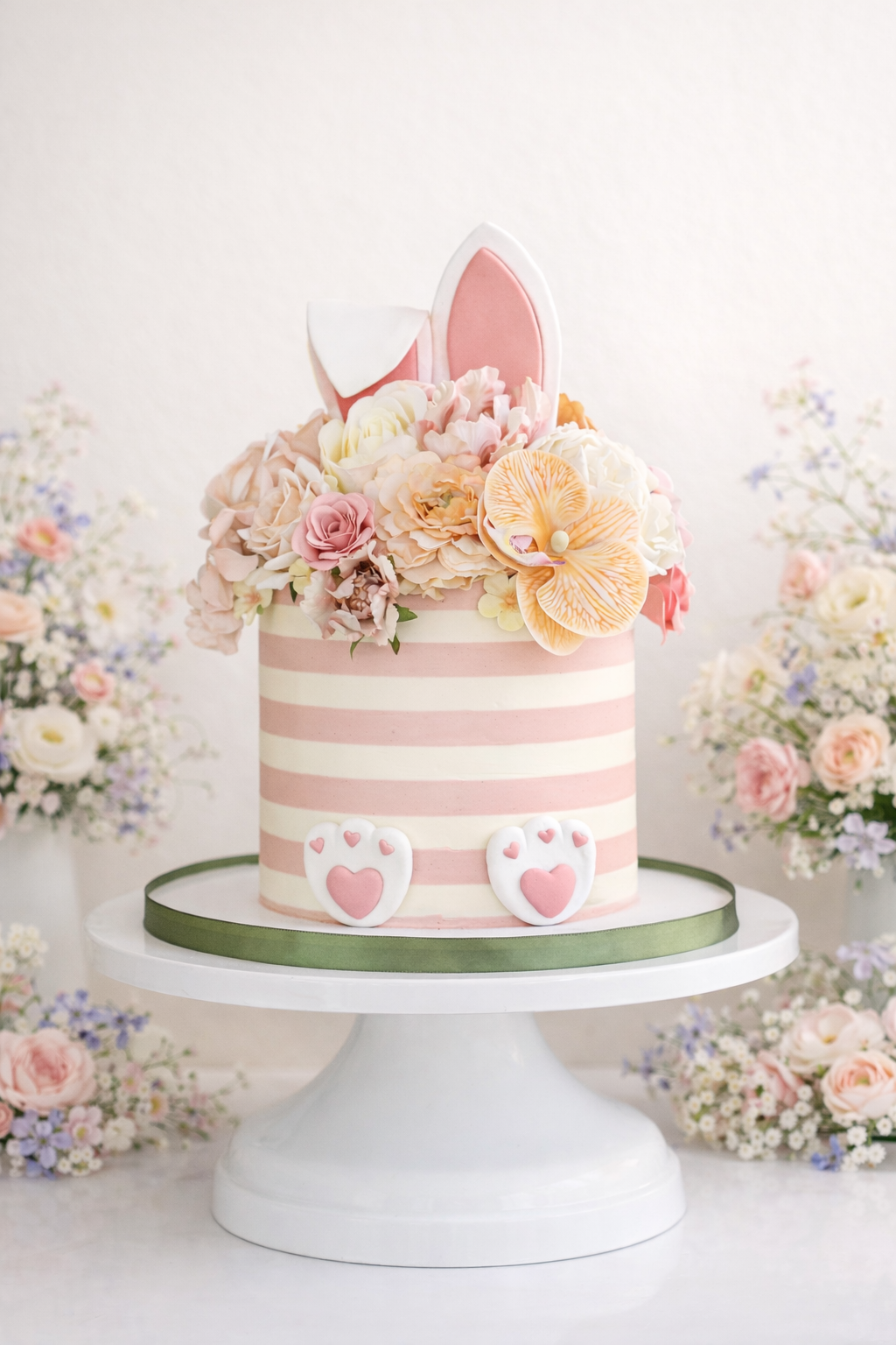 Whiskers and Wishes Bunny Cake