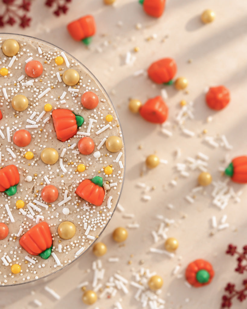 Thanksgiving Cake Nosh in an Acrylic Container