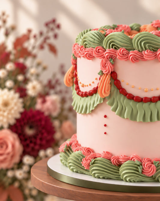 Autumn Heirloom Vintage Thanksgiving Cake