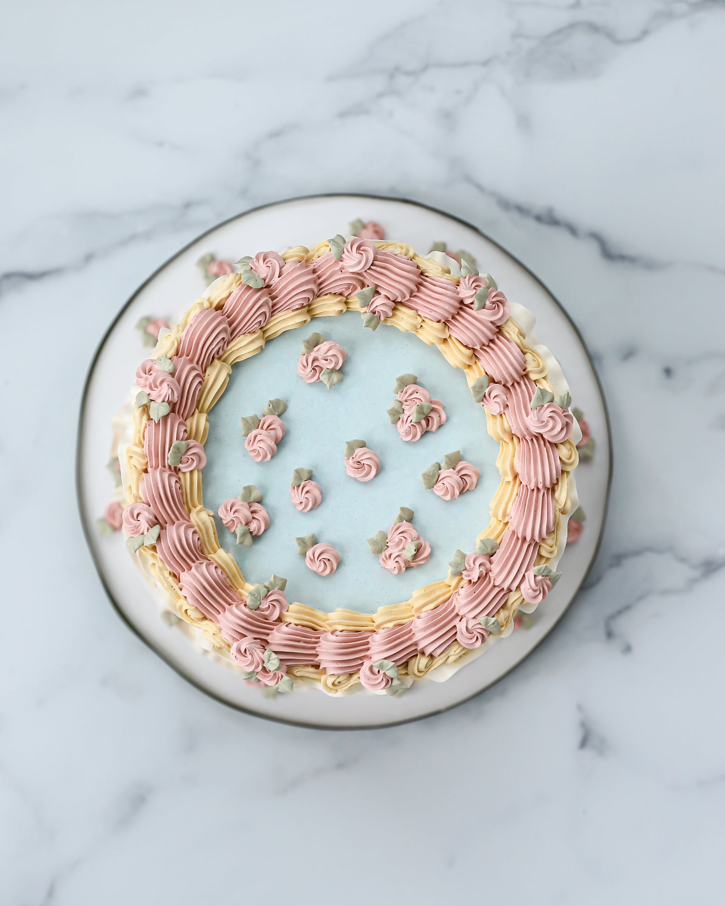 Vintage Storybook Easter Cake