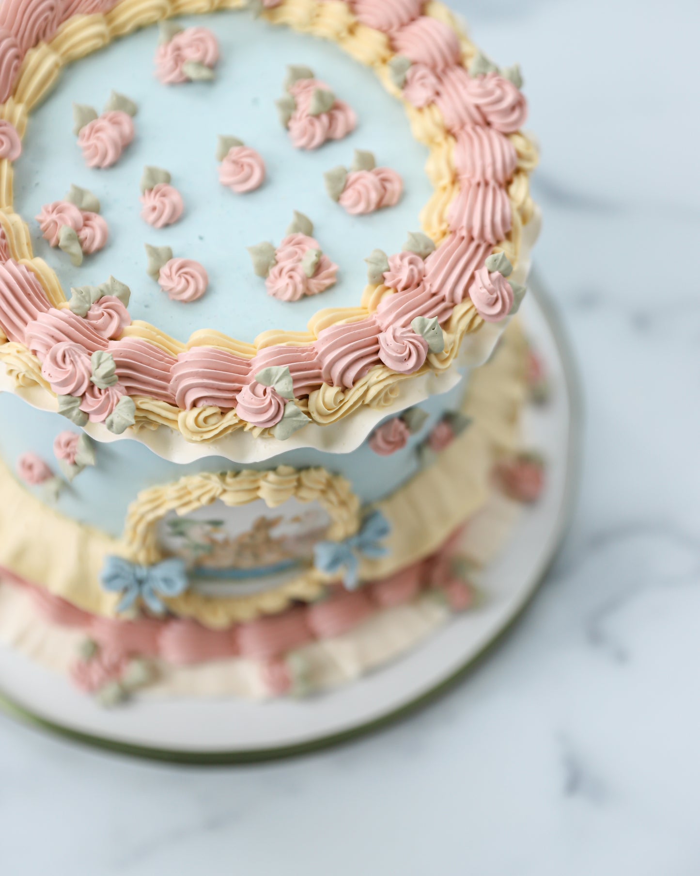 Vintage Storybook Easter Cake
