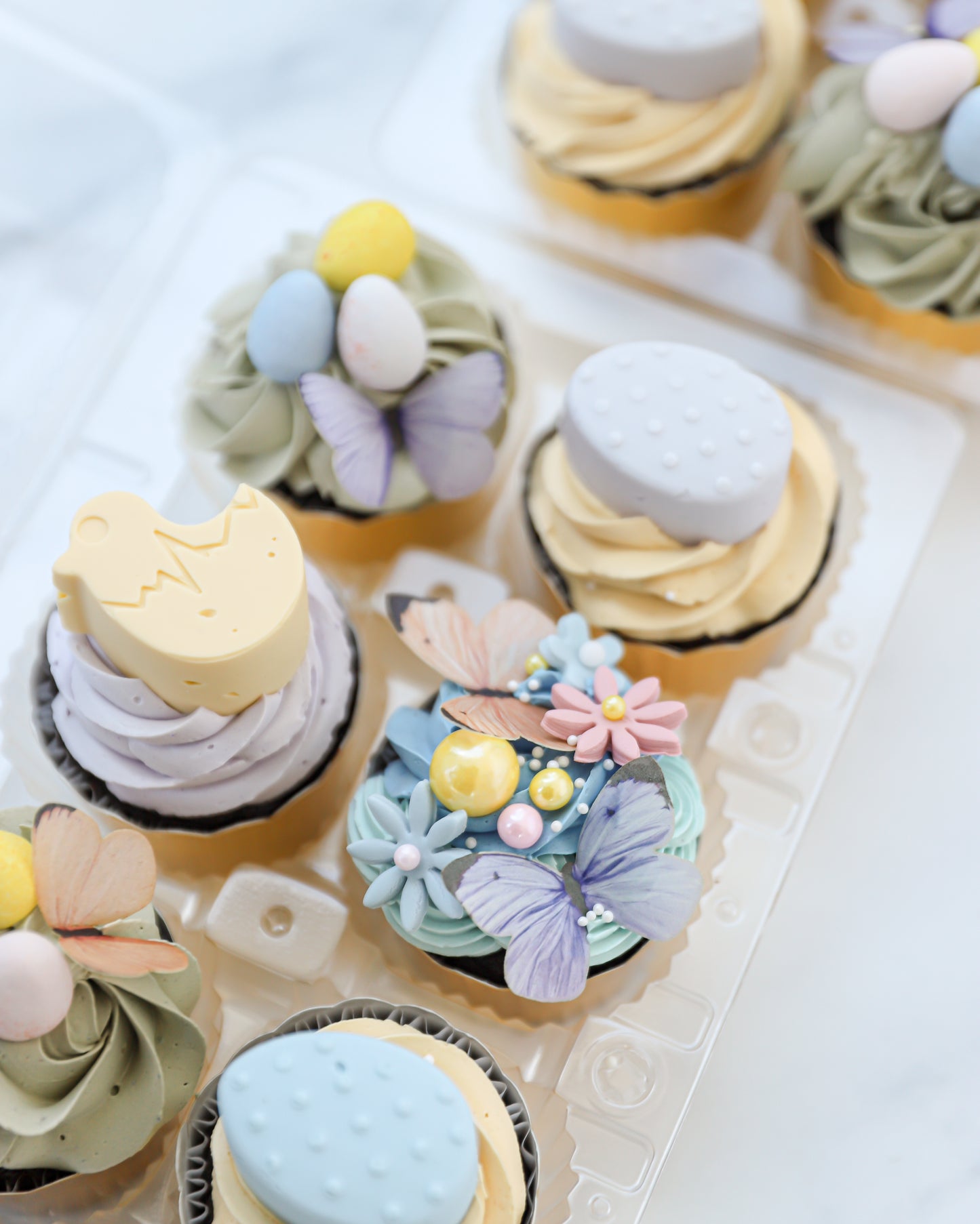 Easter Garden Cupcakes