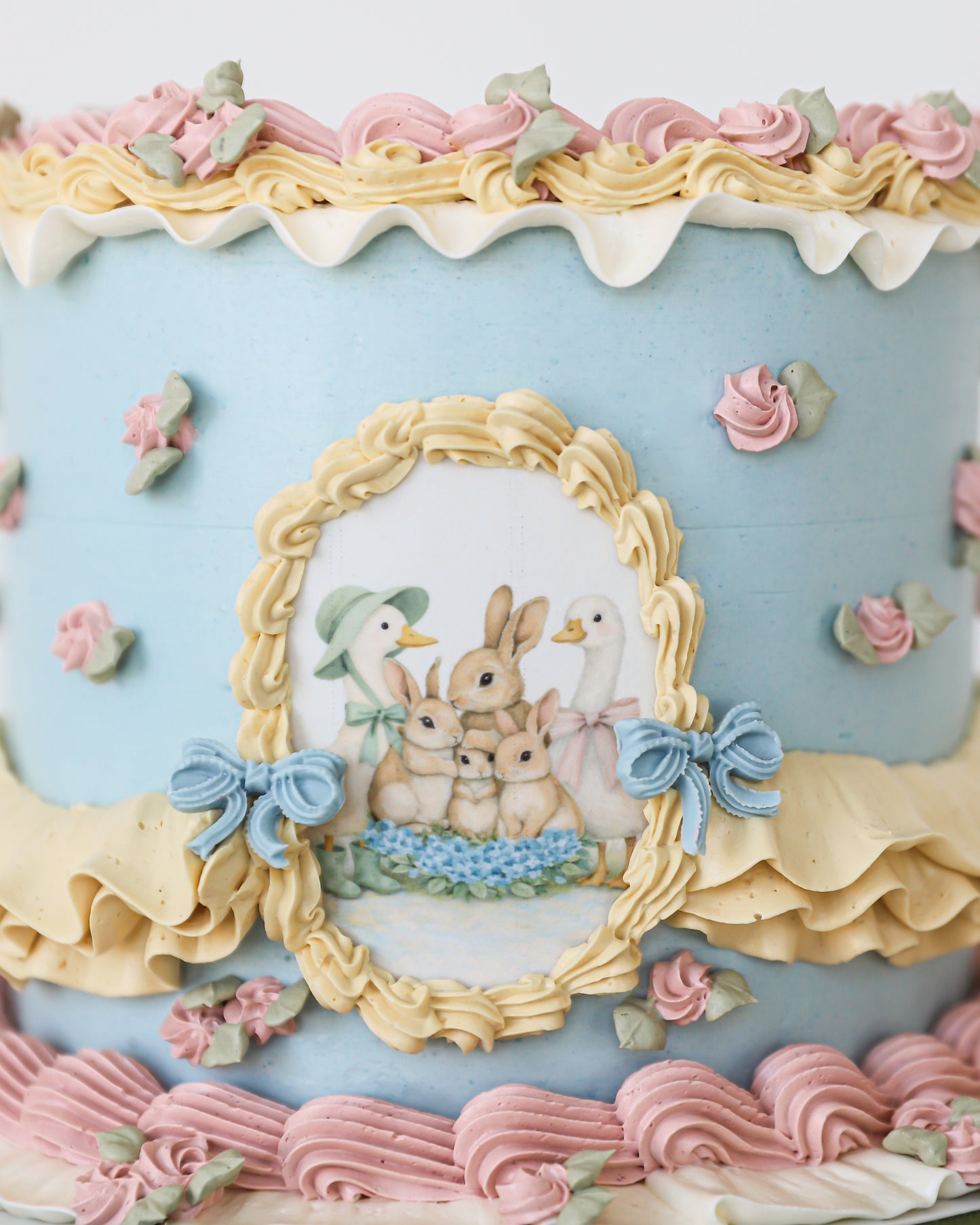 Vintage Storybook Easter Cake