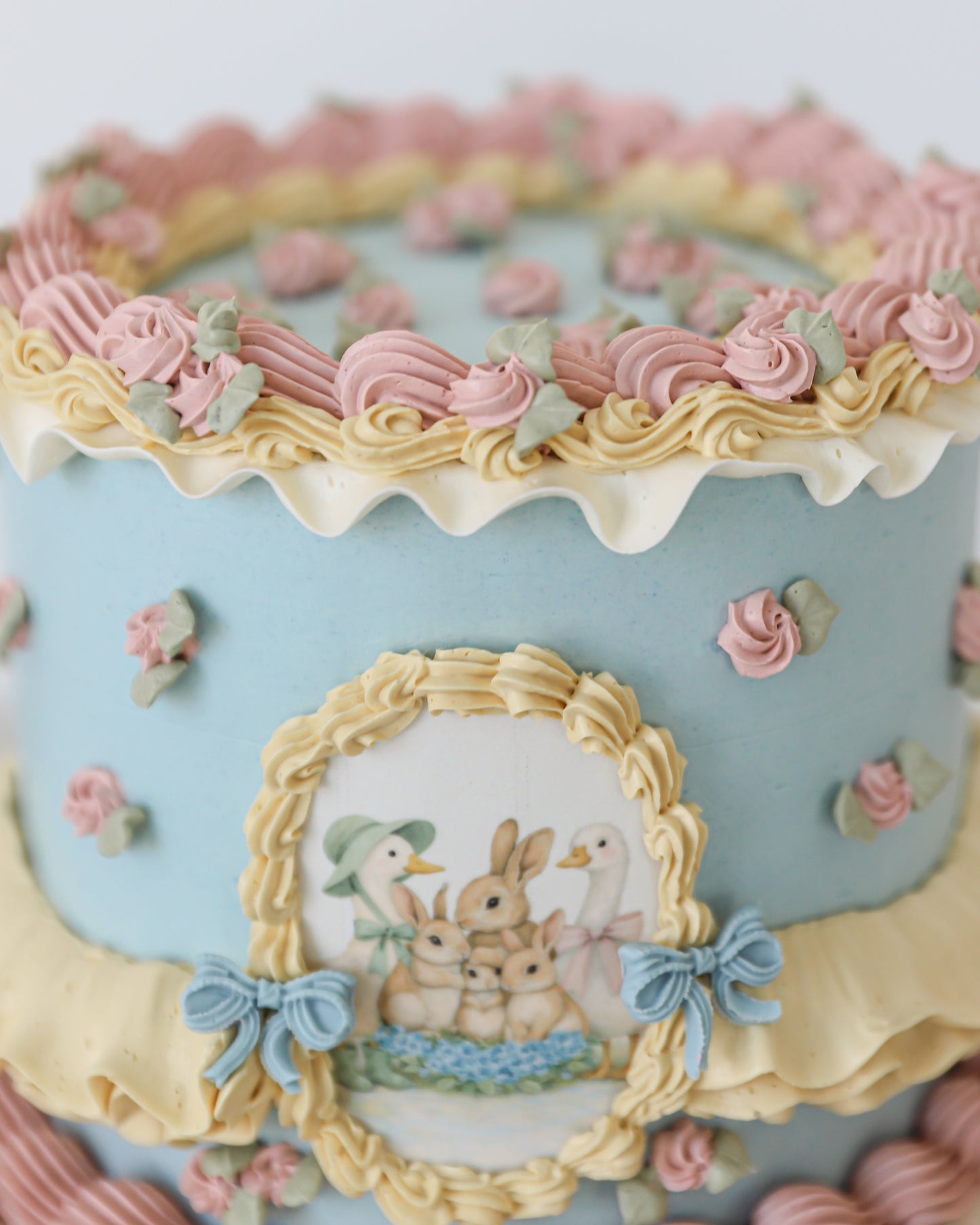 Vintage Storybook Easter Cake
