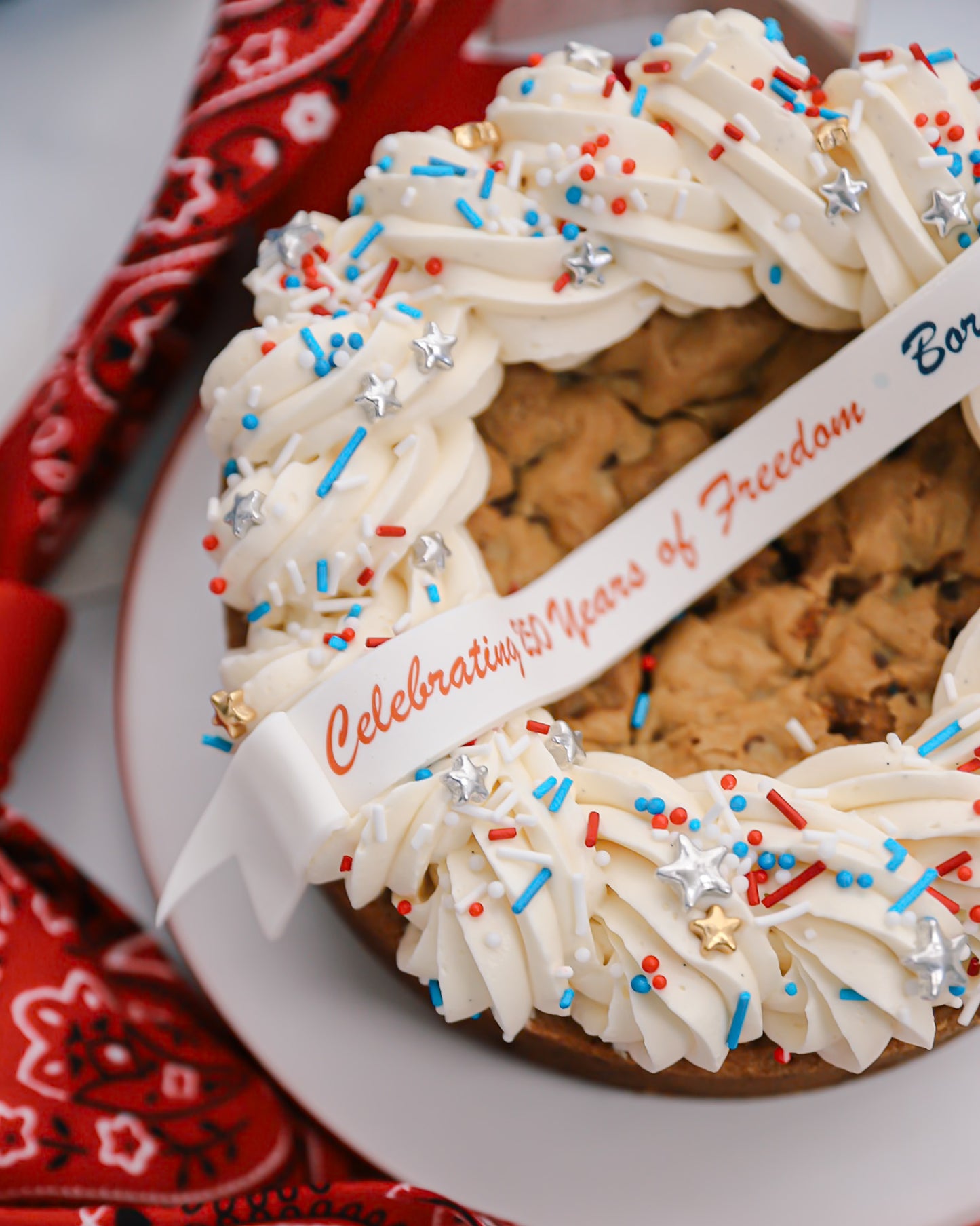 Independence Day Cookie Cake