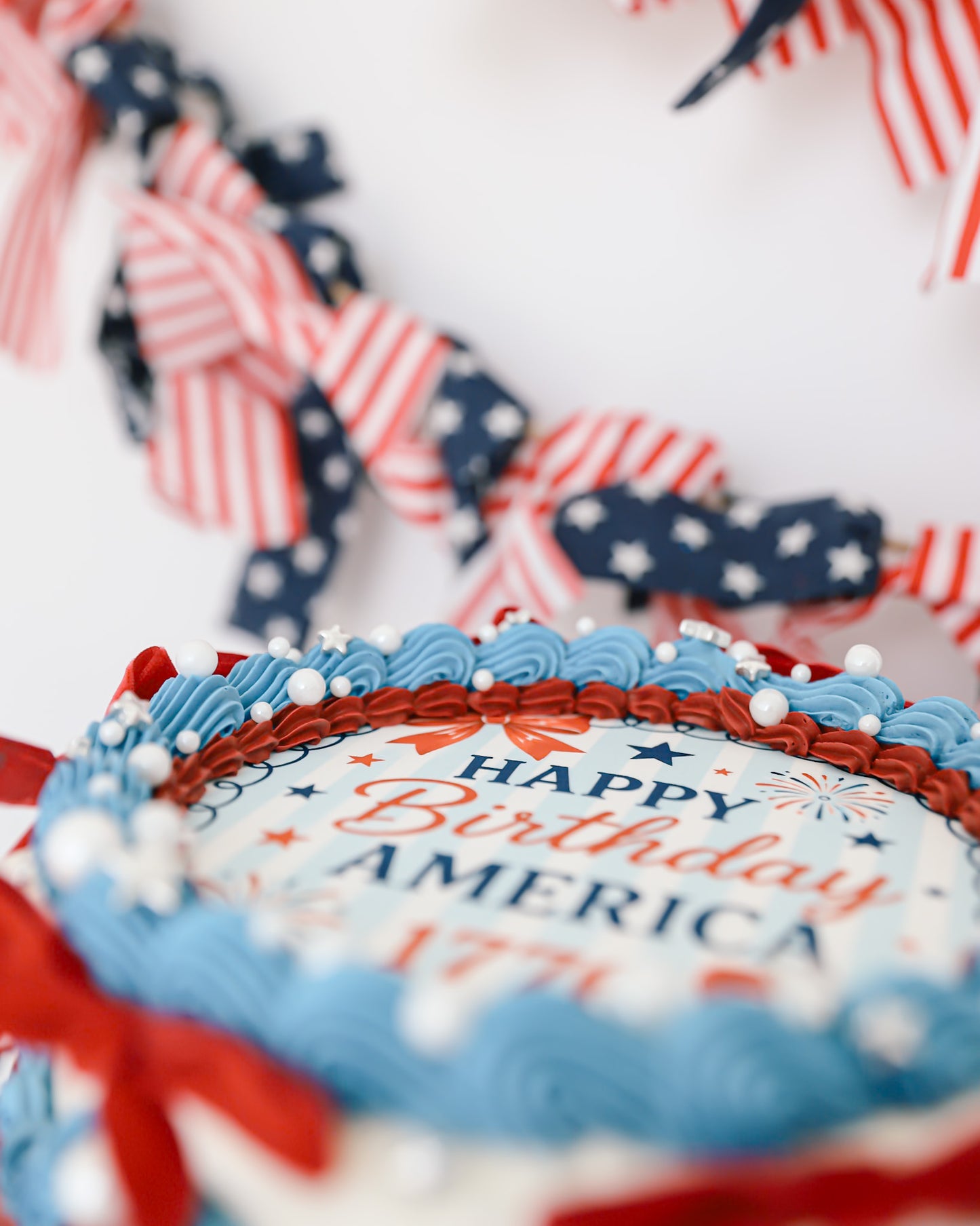Happy Birthday America Cake