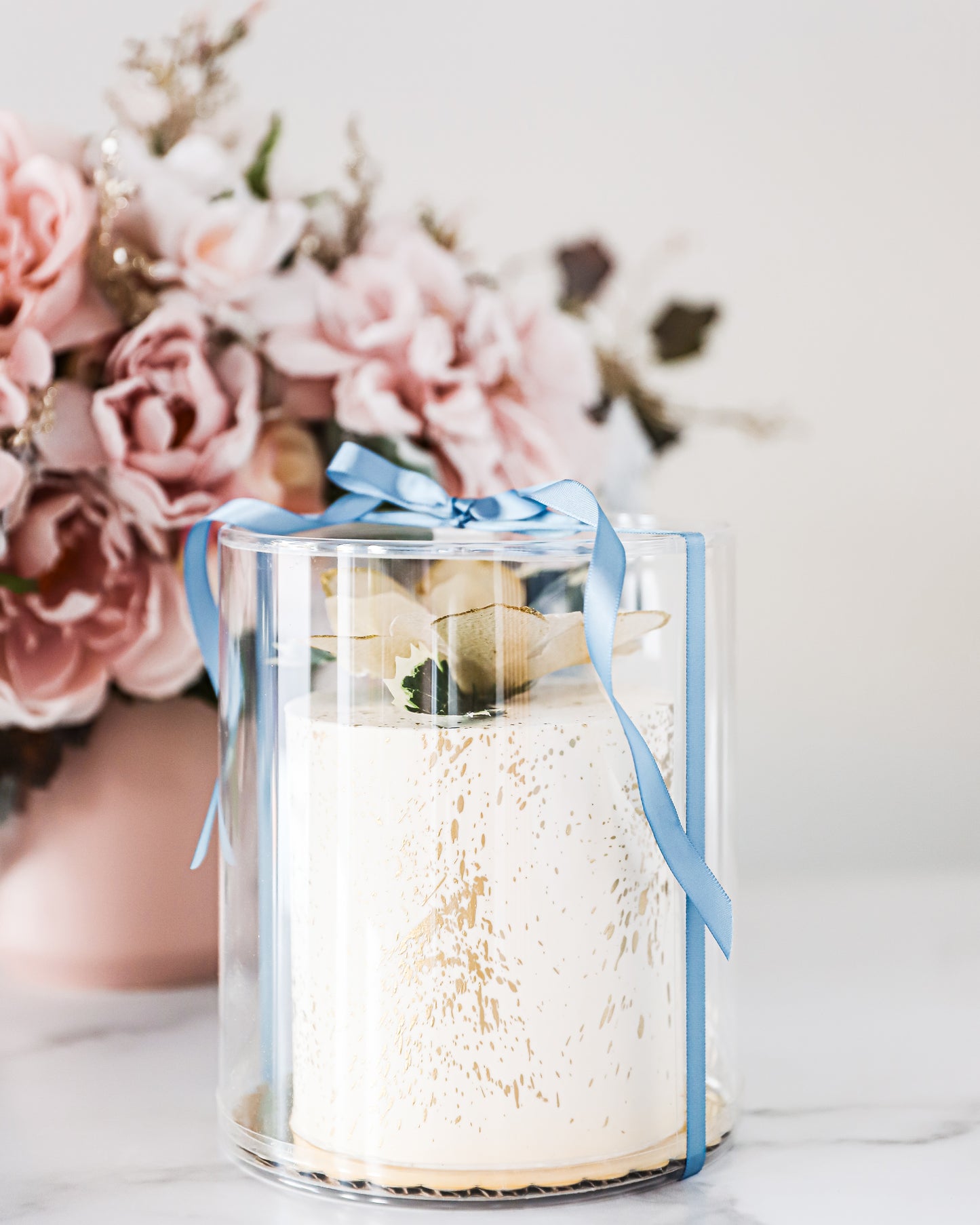 Petite Poinsettia Blossom Cake