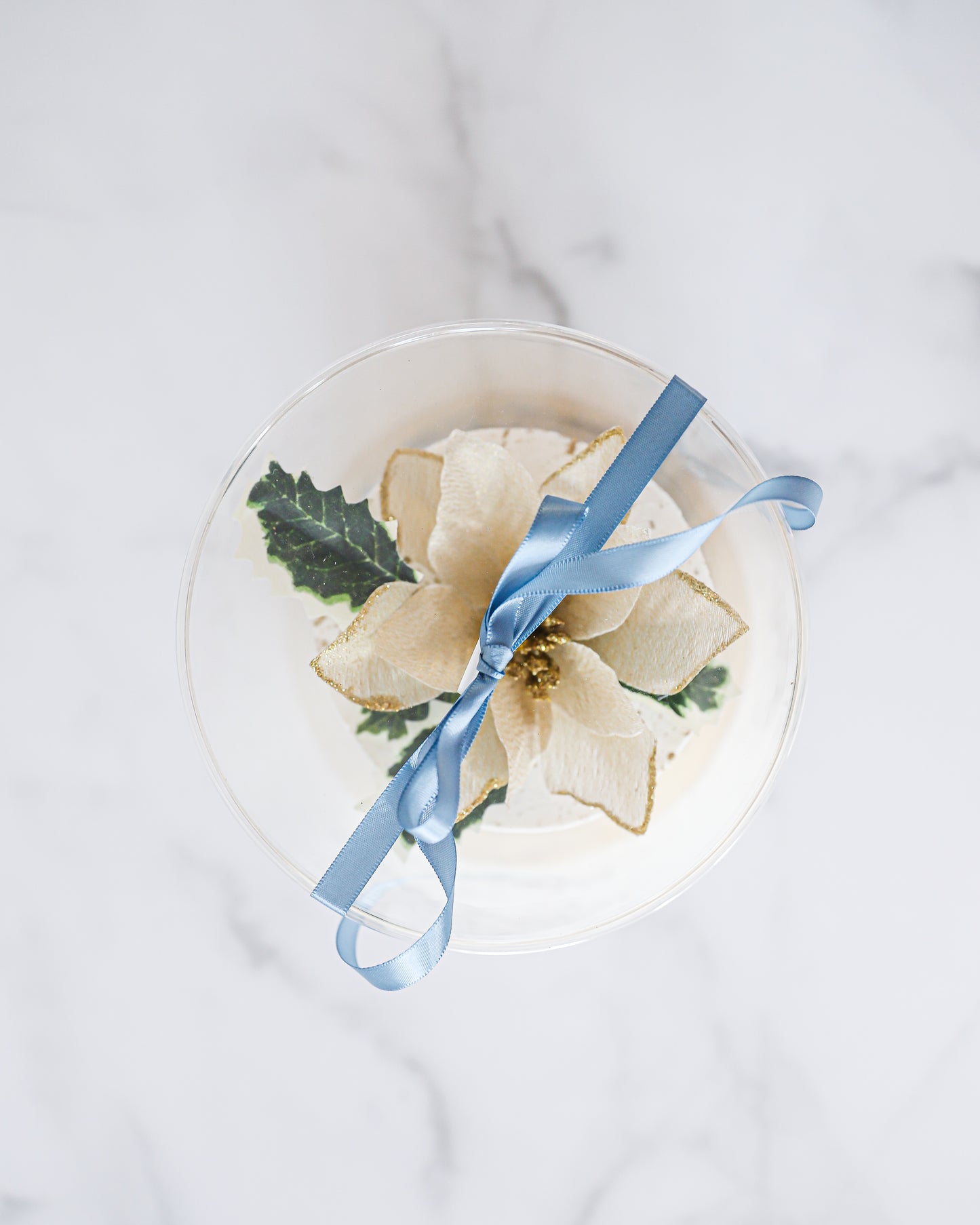 Petite Poinsettia Blossom Cake