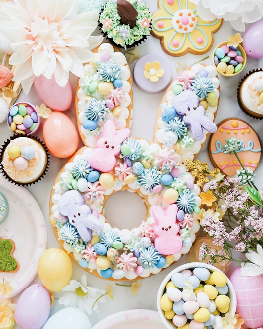 Easter Bunny Cookie Cake
