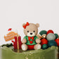 Holiday Bear and Balloon Christmas Cake