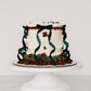 Vintage Holiday Mistletoe Lambeth Cake