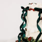 Vintage Holiday Mistletoe Lambeth Cake