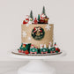 North Pole Holiday Train Cake