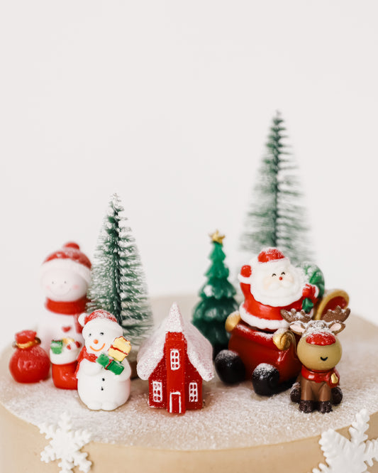 North Pole Holiday Train Cake