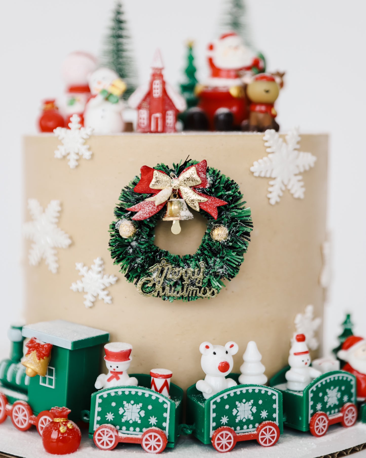 North Pole Holiday Train Cake