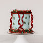 Vintage Pearl Christmas Tree Cake