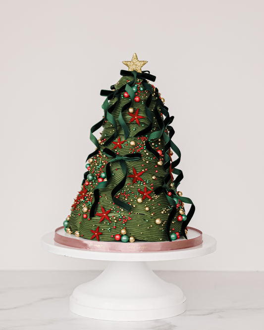 Signature Holiday Tree Celebration Cake