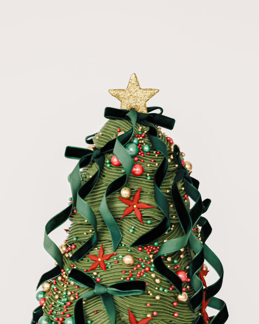 Signature Holiday Tree Celebration Cake