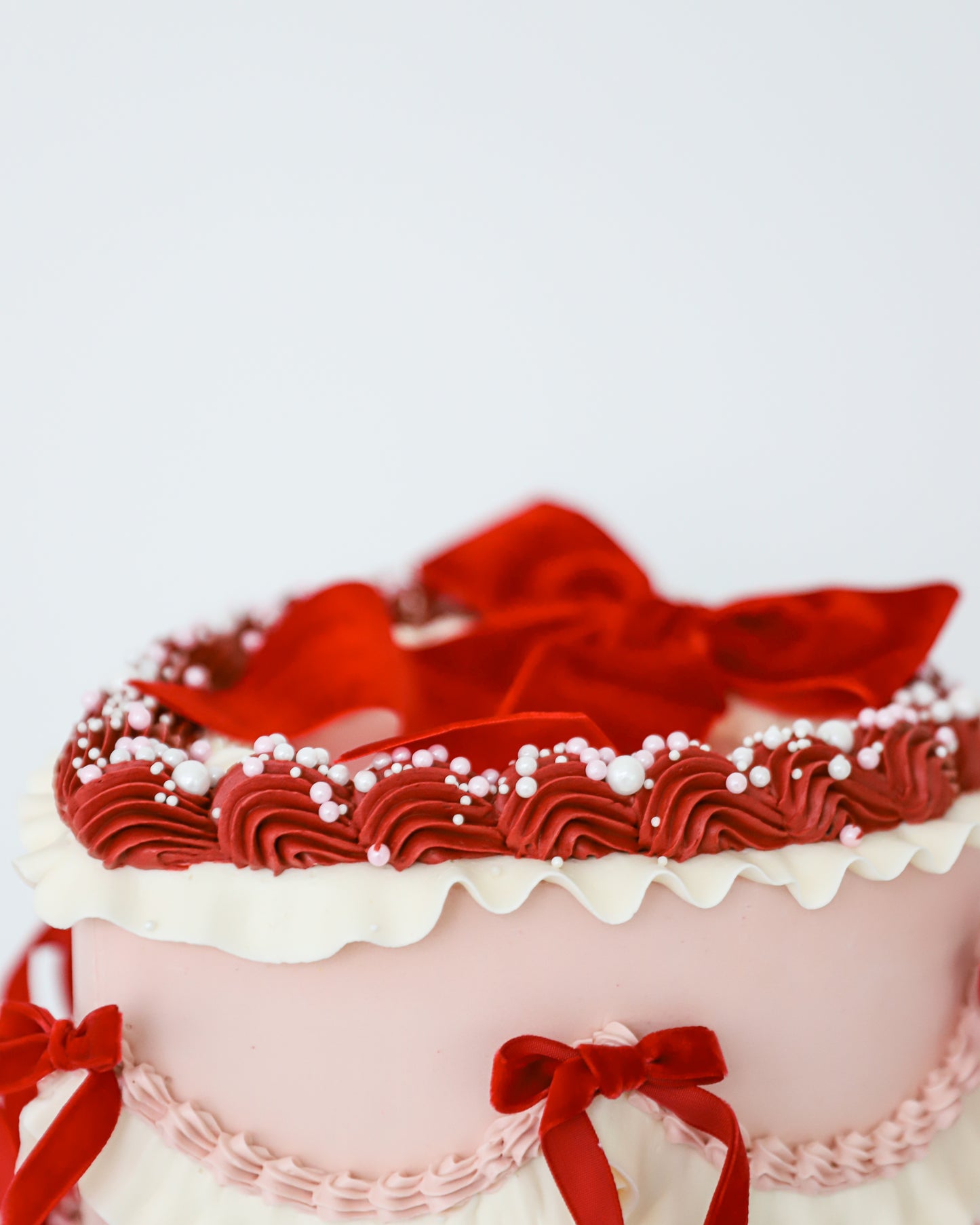 Heart Vintage Valentine Cake