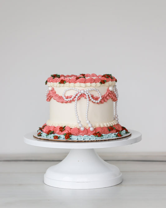Valentine Pearl Charm Cake