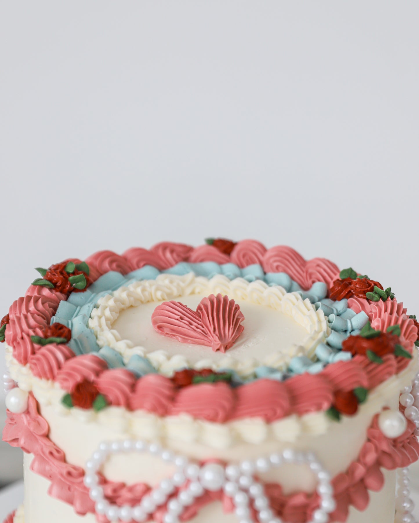 Valentine Pearl Charm Cake