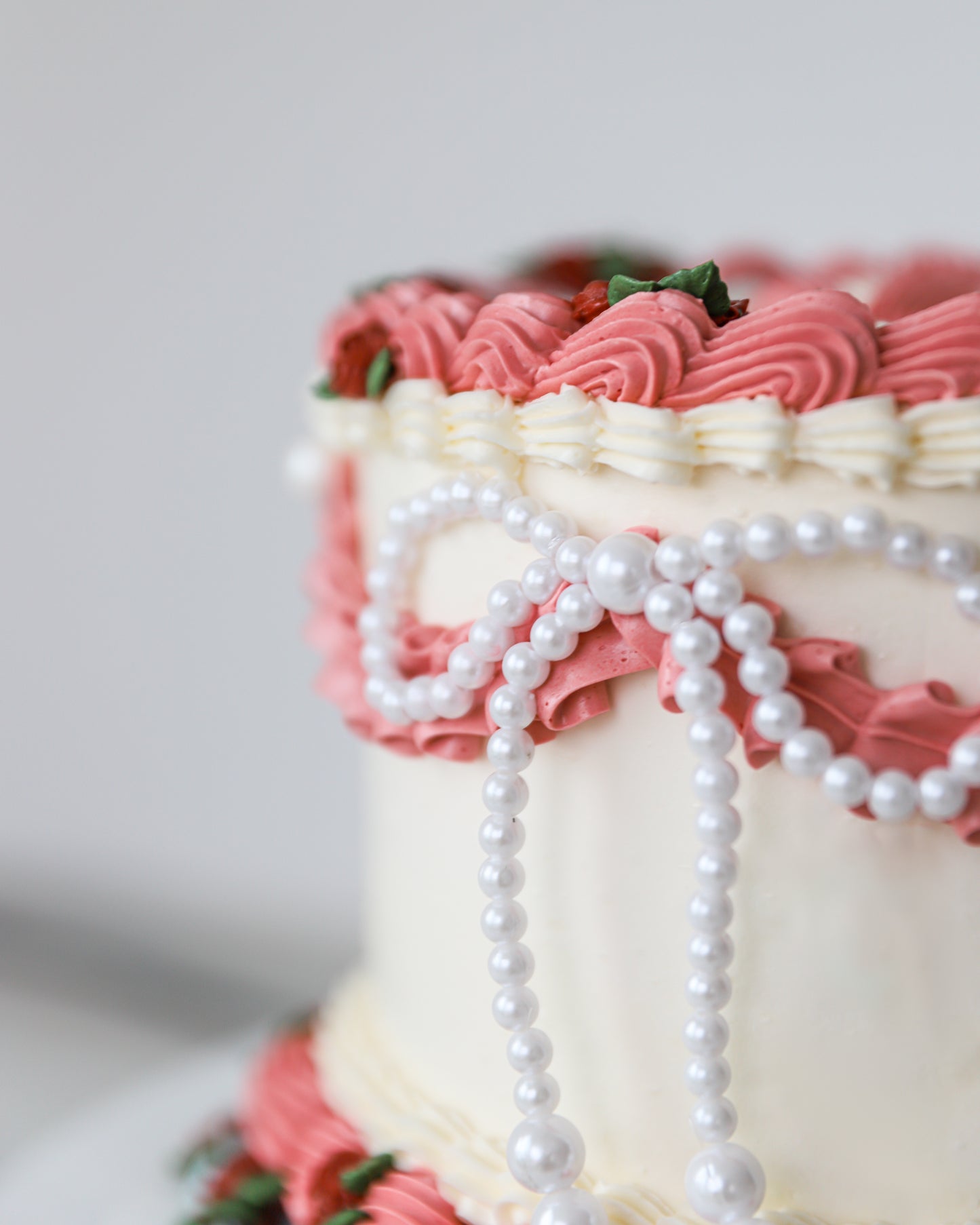 Valentine Pearl Charm Cake