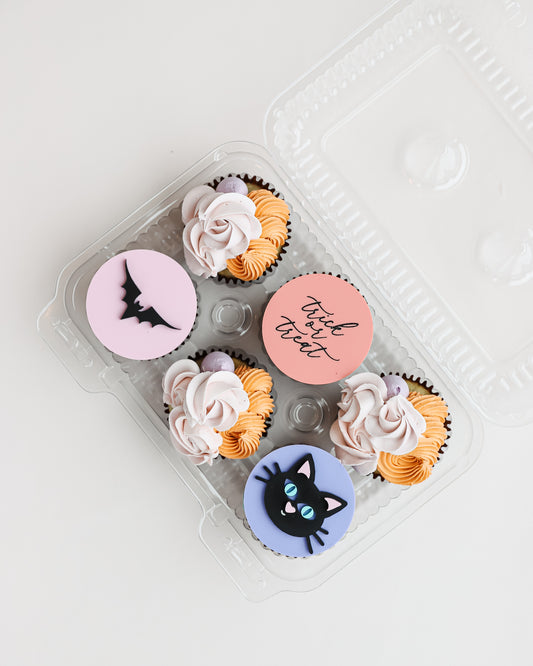 Halloween Cupcake Set with Toppers