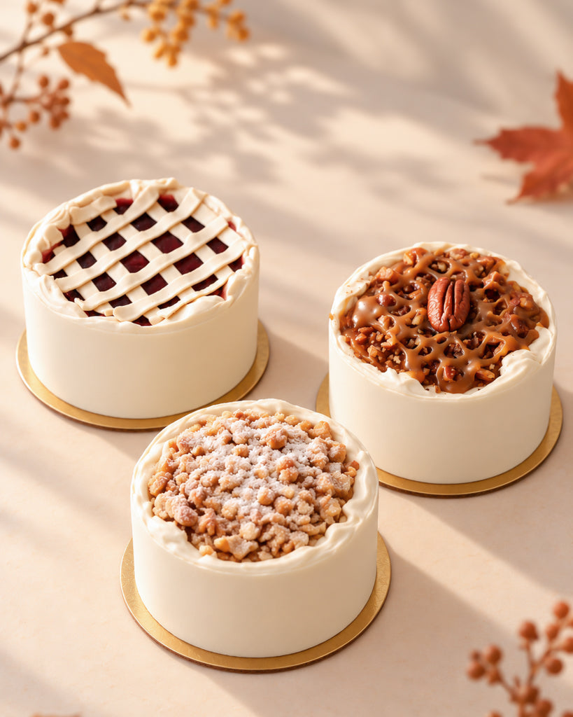 Thanksgiving Pie-Inspired Mini Cakes