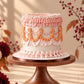 Blush Ruffle Vintage Thanksgiving Cake